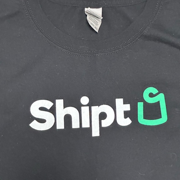 Unisex Shipt 3XL T-Shirt Black White Grocery Shopper Employee Worker Uniform - Picture 4 of 6